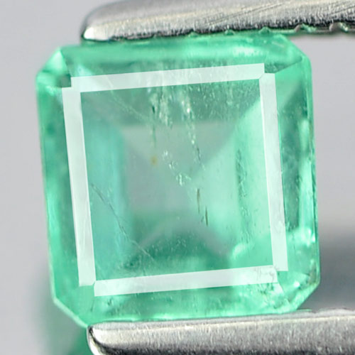 0.51 Ct. Beauteous Octagon Natural Gem Green Emerald Unheated