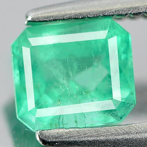 0.52 Ct. Beautiful Octagon Natural Gem Green Emerald Unheated