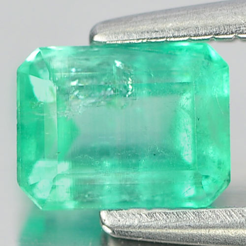 Unheated 0.57 Ct. Octagon Shape Natural Green Emerald