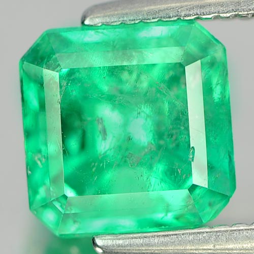 1.49 Ct. Octagon Natural Rich Green Emerald Columbia