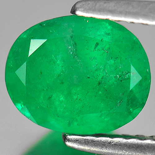 1.44 Ct. Oval Shape Natural Green Emerald Gem From Columbia