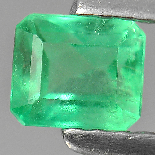 0.42 Ct. Natural Emerald Rich Green Octagon Shape Gemstone Unheated
