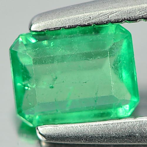 0.27 Ct. Natural Green Emerald Octagon Shape Unheated