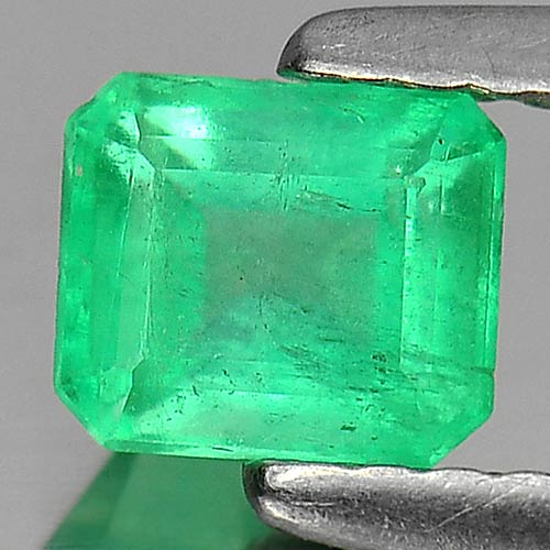 Green Emerald 0.56 Ct. Octagon Shape Natural Gemstone From Columbia Unheated
