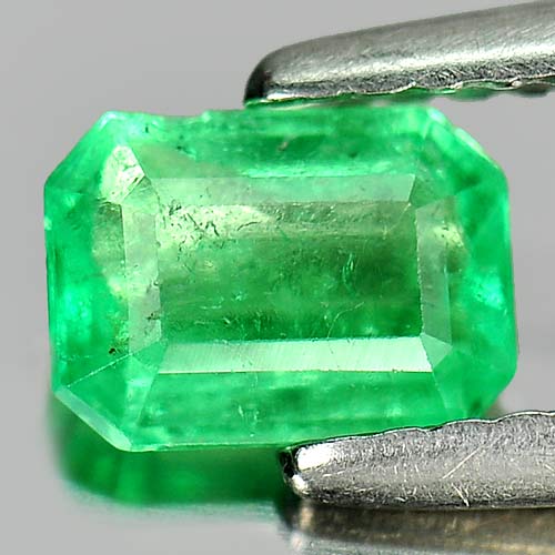 0.63 Ct. Octagon Natural Gemstone Green Emerald Columbia
