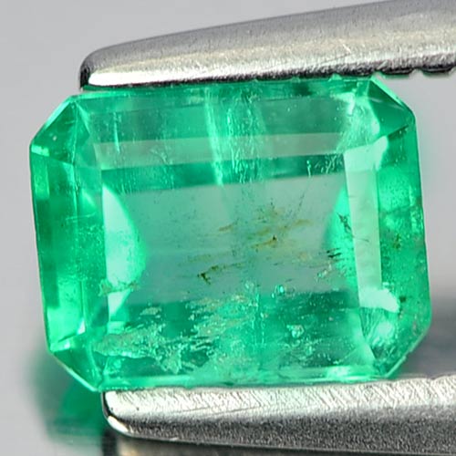 0.55 Ct. Natural Gemstone Green Emerald Octagon Shape Unheated