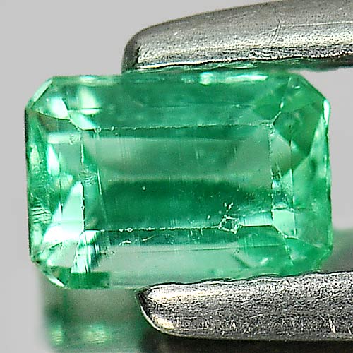 0.42 Ct. Nice Octagon Natural Gemstone Green Emerald Unheated