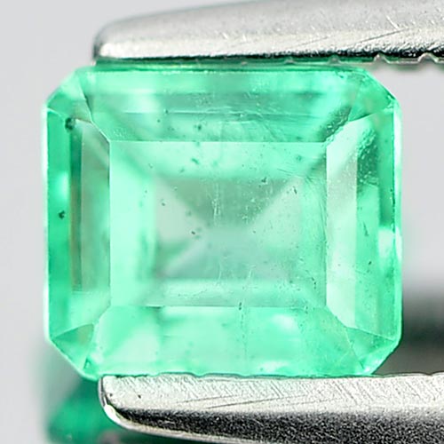 0.42 Ct. Stunning Natural Gem Green Emerald Octagon Shape Unheated
