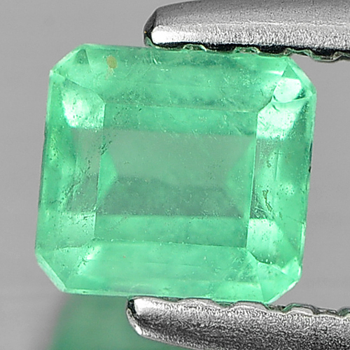 0.37 Ct. Natural Gremstone Green Emerald Octagon Cut Unheated