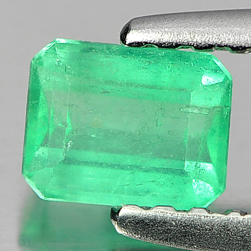 0.39 Ct. Natural Gemstone Green Emerald Octagon Shape Unheated