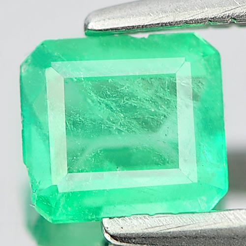 0.46 Ct. Octagon Shape Natural Gemstone Green Emerald Unheated