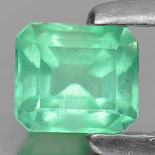 0.42 Ct. Octagon Shape Natural Gemstone Green Emerald Unheated