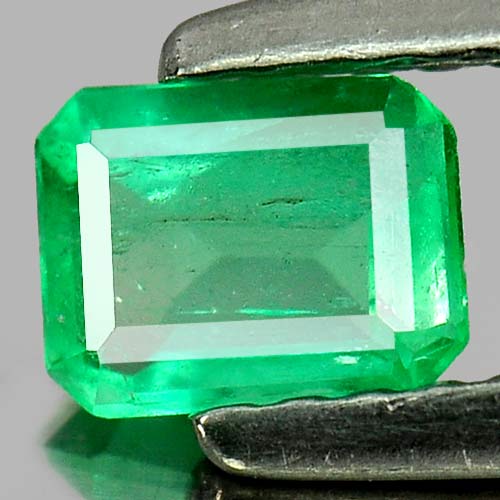 0.37 Ct. Natural Green Emerald Gemstone Octagon Shape Unheated