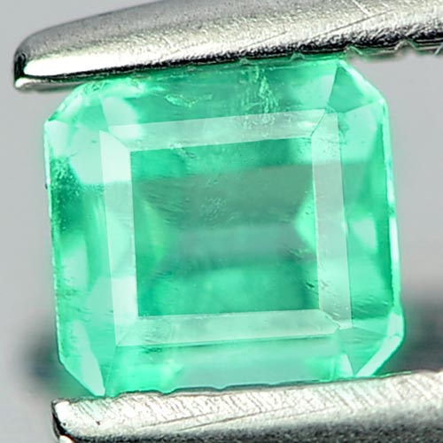 0.28 Ct. Octagon Shape Natural Gem Green Emerald Unheated