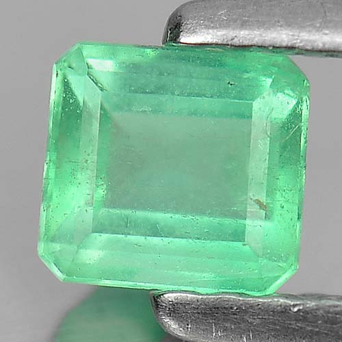 0.39 Ct. Alluring Octagon Natural Gem Green Emerald Unheated