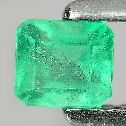 0.35 Ct. Octagon Shape Natural Gemstone Green Emerald Unheated