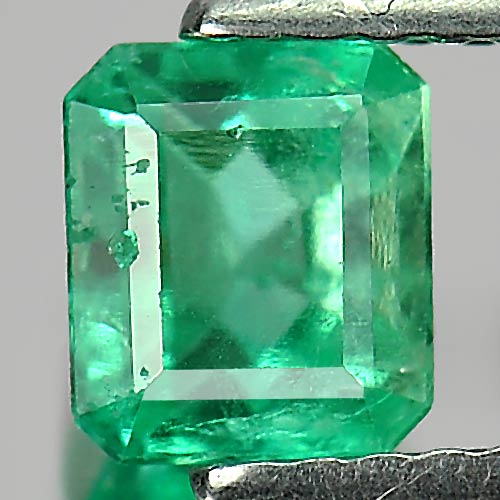 0.74 Ct. Octagon Shape Natural Gemstone Green Emerald Unheated