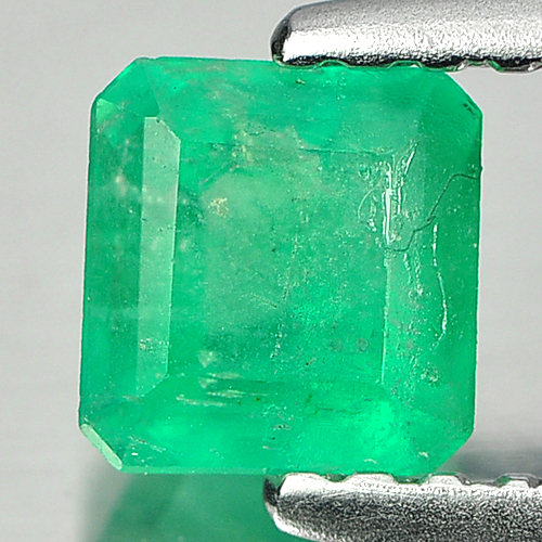 0.51 Ct. Natural Gemstone Green Emerald Octagon Cut Unheated