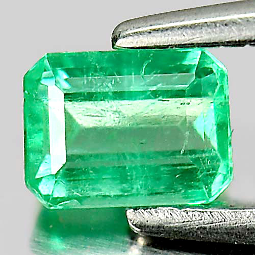 0.33 Ct. Octagon Shape Natural Gemstone Green Emerald Unheated