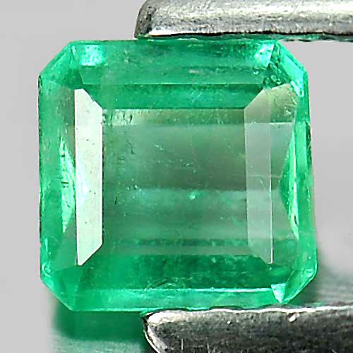 0.37 Ct. Octagon Cut Natural Gemstone Green Emerald Unheated