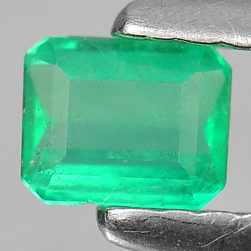 0.27 Ct. Natural Green Emerald Gemstone Octagon Cut Unheated
