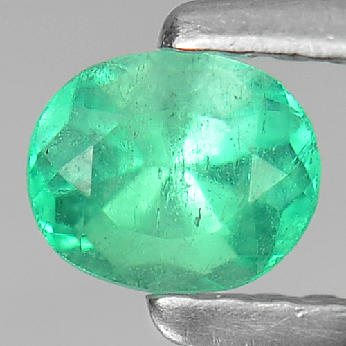 0.33 Ct. Natural Gemstone Green Emerald Oval Cut Unheated
