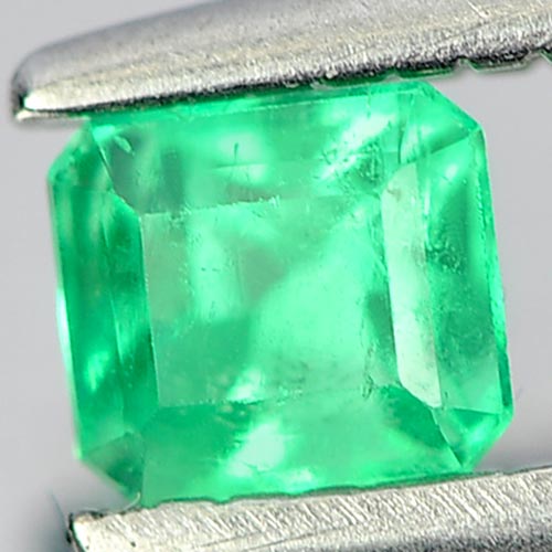 0.28 Ct. Octagon Shape Natural Gemstone Green Emerald Unheated