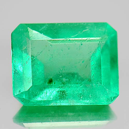 0.36 Ct. Octagon Cut Natural Green Emerald Gemstone Unheated