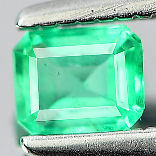 0.20 Ct. Octagon Shape Natural Green Emerald Gemstone Unheated