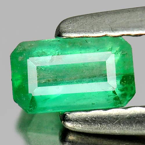 0.29 Ct. Natural Gemstone Green Emerald Octagon Cut Unheated