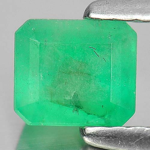 0.56 Ct. Octagon Shape Natural Green Emerald Gemstone Columbia Unheated