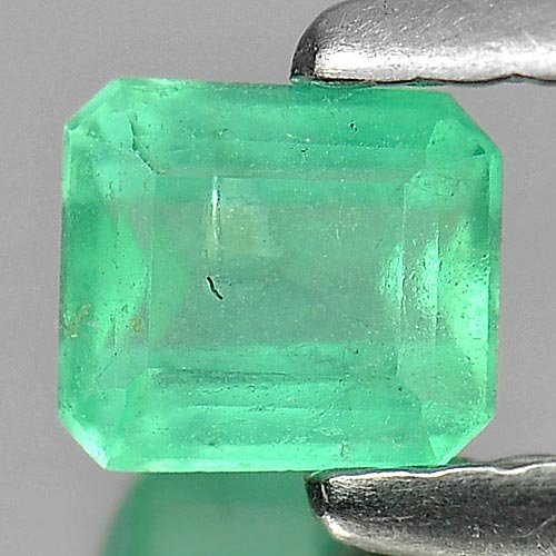 0.36 Ct. Octagon Cut Natural Gemstone Green Emerald Unheated