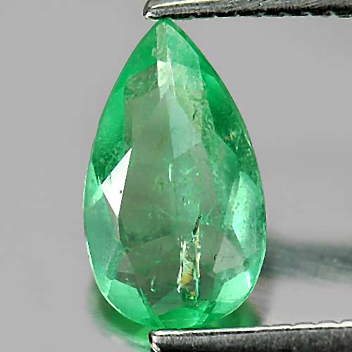 0.53 Ct. Pear Shape Natural Gemstone Green Emerald Unheated
