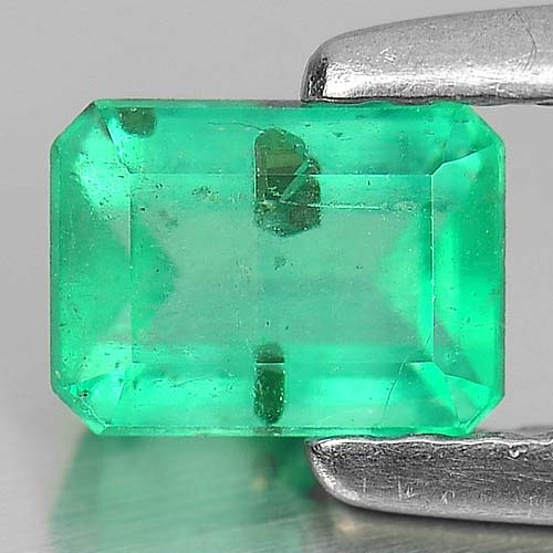 0.55 Ct. Octagon Shape Natural Gemstone Green Emerald