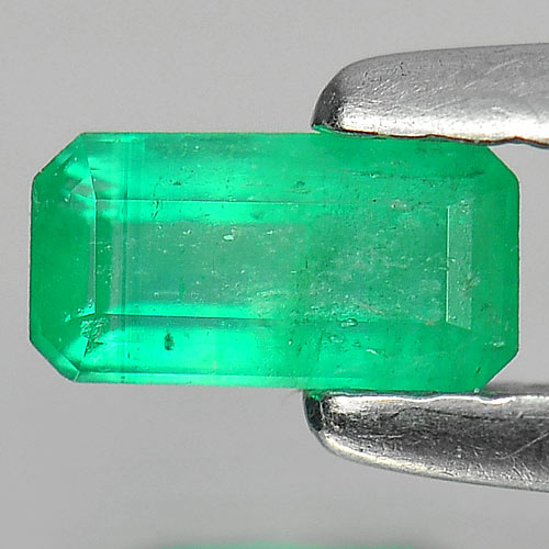 0.24 Ct. Natural Green Emerald Gemstone Octagon Cut Unheated