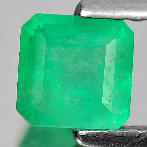 0.54 Ct. Natural Green Emerald Gemstone Octagon Shape Unheated