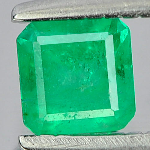 0.26 Ct. Octagon Shape Natural Gemstone Green Emerald Unheated