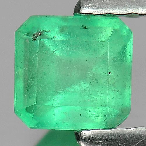 0.45 Ct. Octagon Shape Natural Gemstone Green Emerald Unheated