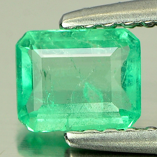 0.40 Ct. Attractive Octagon Cut Natural Green Emerald Gemstone