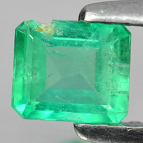 0.46 Ct. Natural Gemstone Green Emerald Octagon Cut Unheated