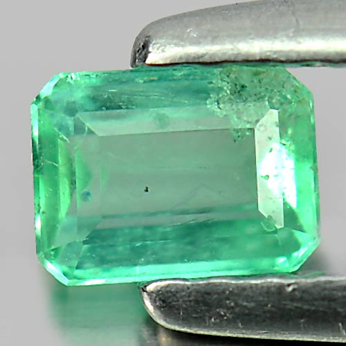 0.32 Ct. Octagon Cut Natural Gemstone Green Emerald Unheated