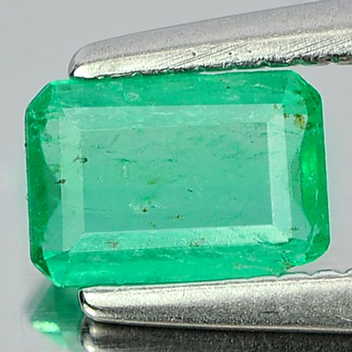 0.33 Ct. Octagon Shape Natural Gemstone Green Emerald Unheated
