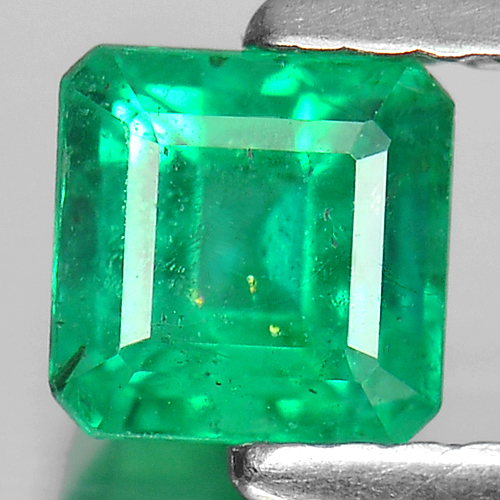Certified Unheated 0.72 Ct. Octagon Shape Natural Green Emerald Gemstone