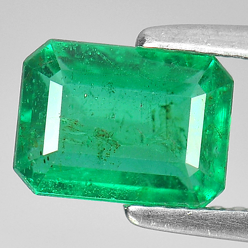 Certified 1.78 Ct. Beautiful Octagon Shape Natural Green Emerald Gemstone