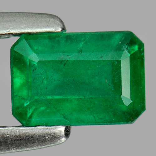 Certified 0.68 Ct. Octagon Shape Natural Gem Green Emerald