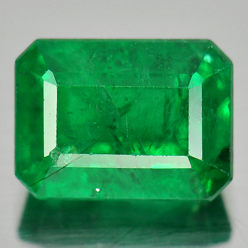 Certified 1.08 Ct. Octagon Shape Natural Gemstone Green Emerald