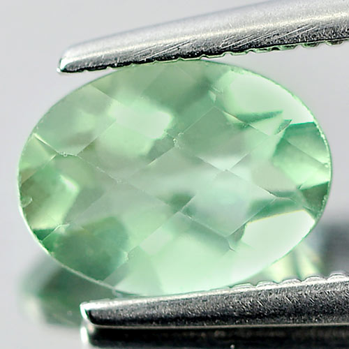 Calibrate Size 1.25 Ct. Oval Natural Green Fluorite Unheated