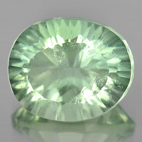 Alluring 5.72 Ct. Oval Natural Light Green Fluorite