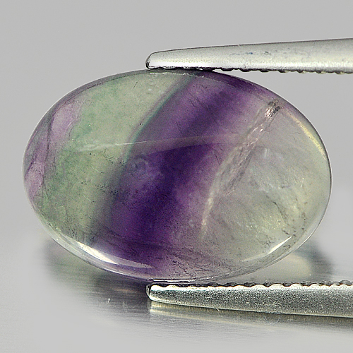 5.18 Ct. Oval Cabochon Natural Fluorite Unheated Gemstone From Brazil
