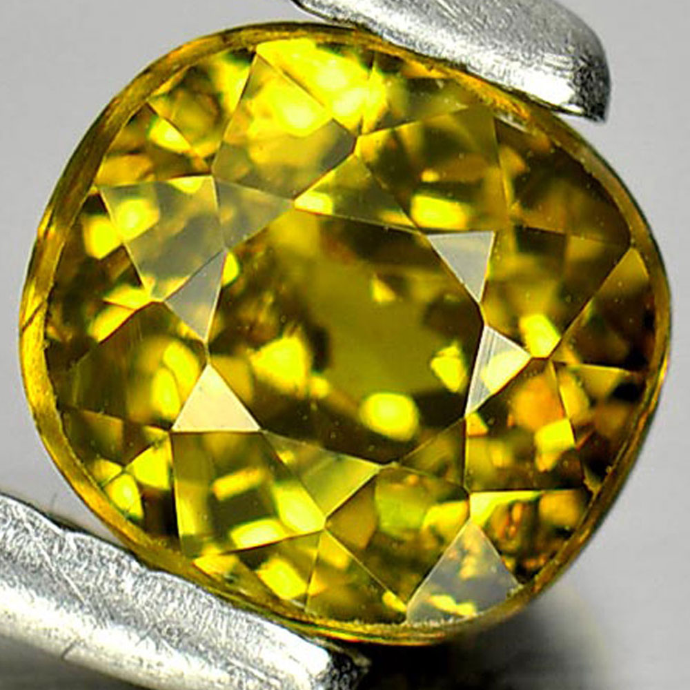 1.19 Ct. Natural Gemstone Greenish Yellow Demantoid Garnet